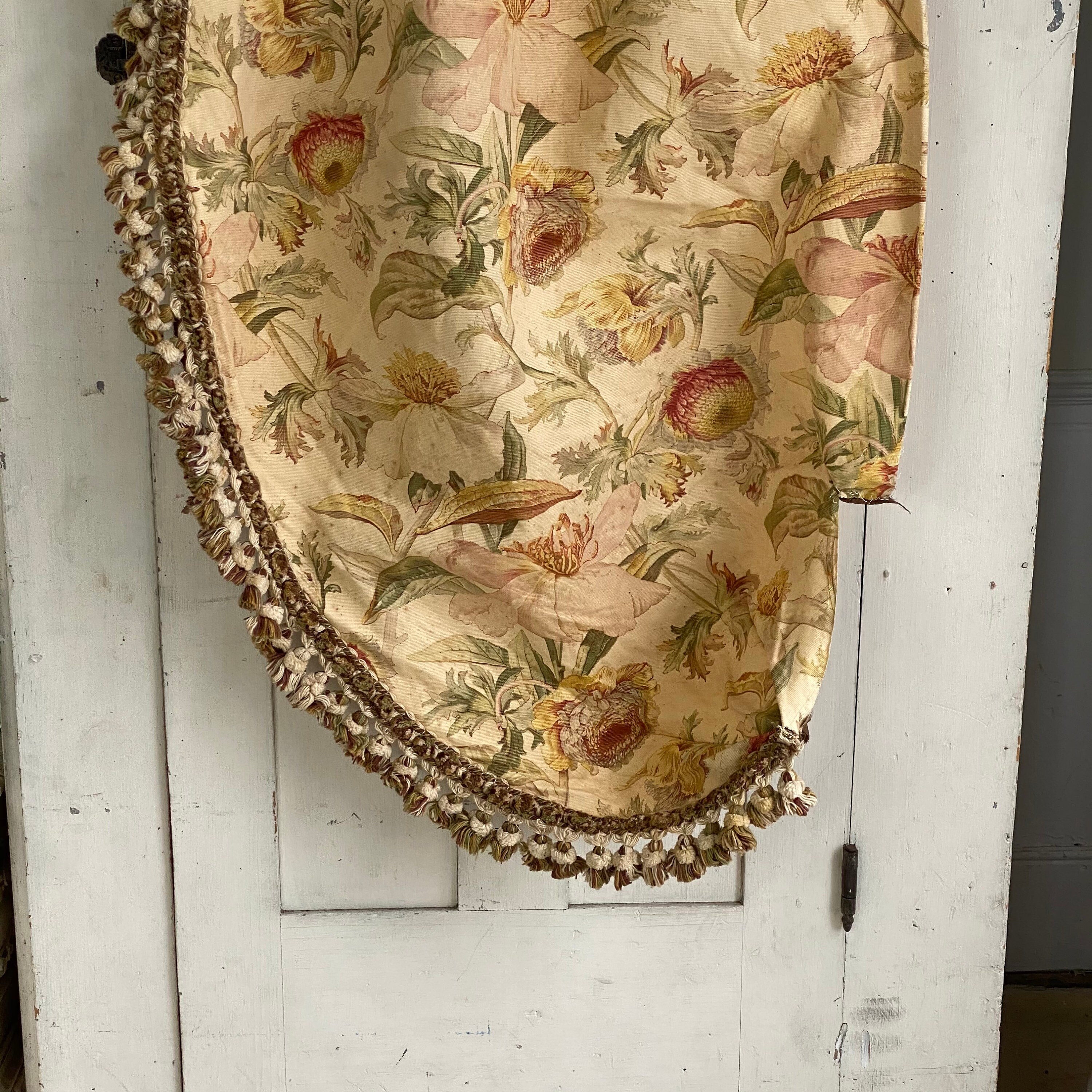 Festoon Bed Set Art Nouveau Faded Floral Fabric Antique French Etsy