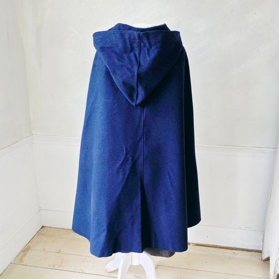 Postal Vintage blue  French postman's hooded cape… - image 5
