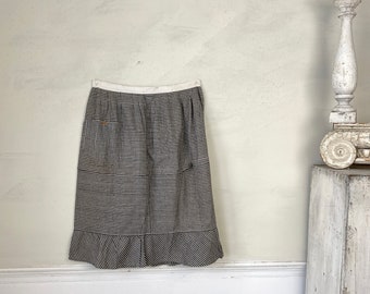 Vintage Work Skirt Clothing French Clothes Fabric Costume