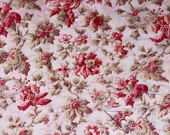 Indienne French  quilt wholecloth whole cloth textile vintage eco-friendly