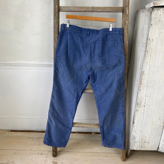 Amazing Blue moleskin pants 1930s work wear workwear … Gem