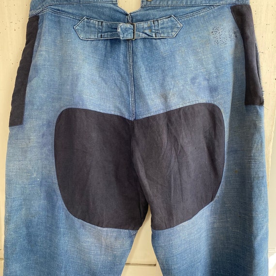 LINEN pieced patched 38 waist Vintage Pants Patche