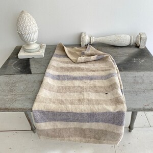 Patched mends repaired Grain sack Farmhouse Chateau Chic rustic unique handmade antique  linen French country grainsack VTG Primitive