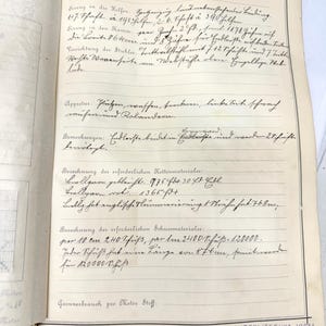 May include: A handwritten document with a detailed calculation of materials needed for a weaving project. The document includes the text "Ketteneinstellung: 2 300 Zahn + 16 cm full, auch geben Tante" and "Vidi! Wittner" at the bottom.