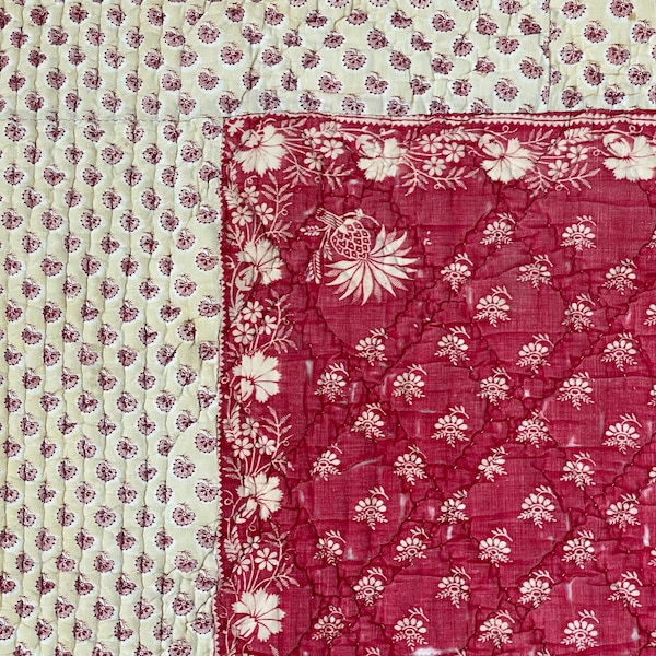 French Boutis Quilt Etsy