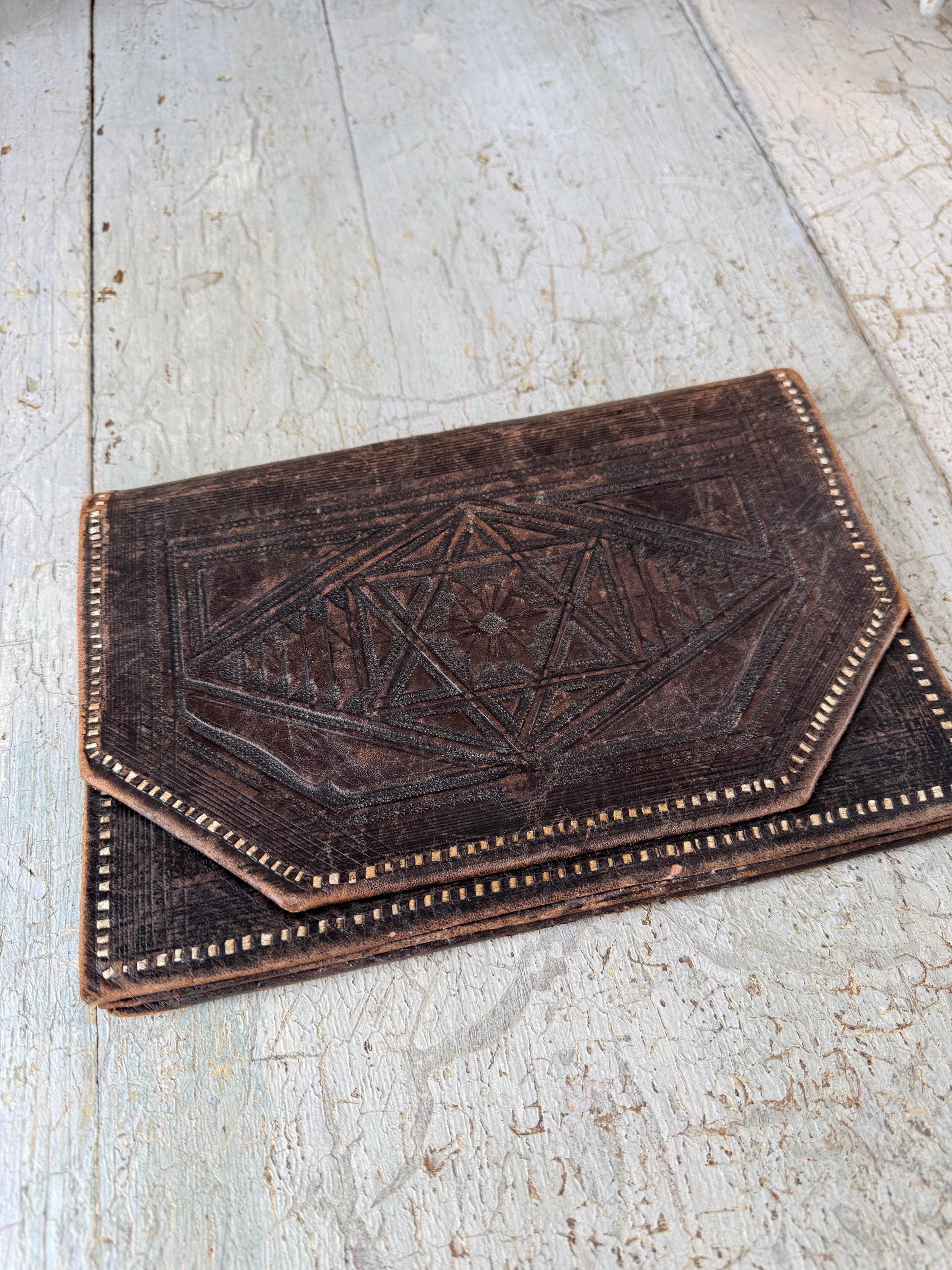 French 20's-40's Vintage French Parisian Clutch Bag Purse