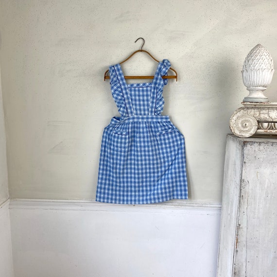 Vintage Pinny Pinafore  French house dress Vintag… - image 6