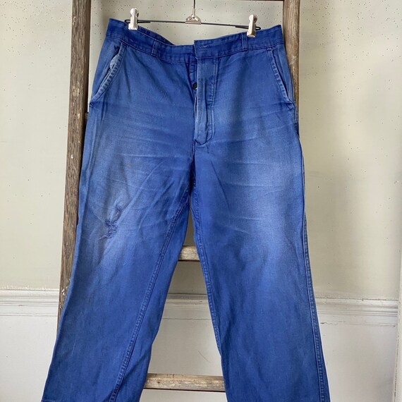 Vintage Antique French Trousers Pants Workwear Wo… - image 3