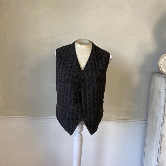 Men's Wool Blend Vest Workwear French work wear A… - image 1