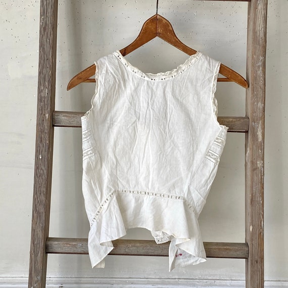 AMAZING antique American white cotton blouse 1900… - image 7