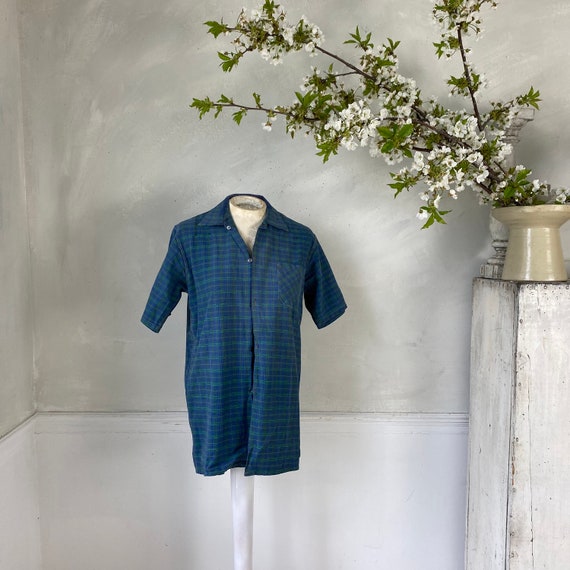 Plaid Work Wear Short Sleeve French 