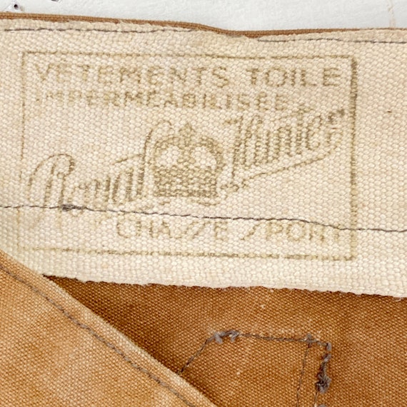 French Vintage Hunting Chaps 1930s Work Wear Hist… - image 3