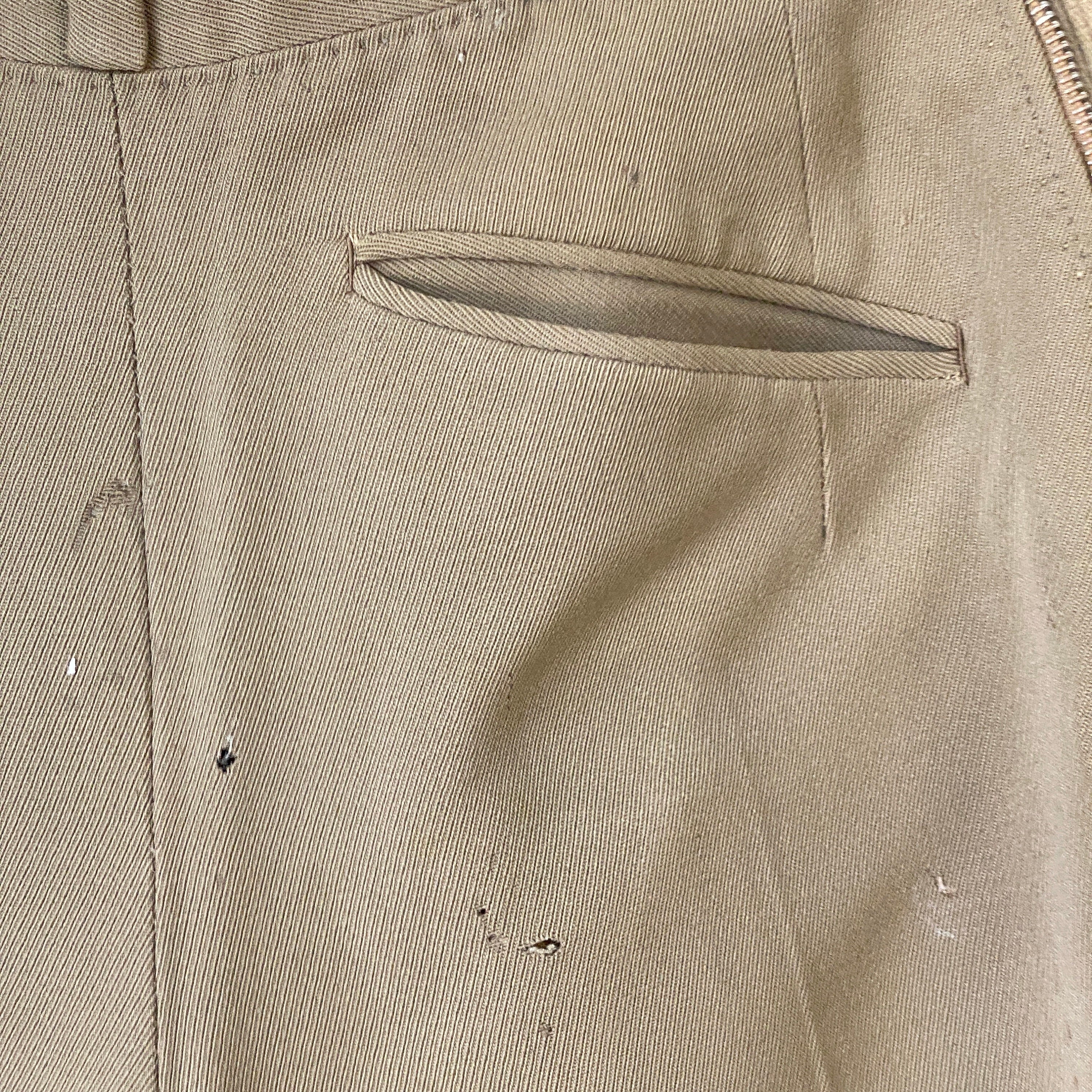 1930s Vintage Riding Pants Jodhpurs Wool Pants Men's Riding