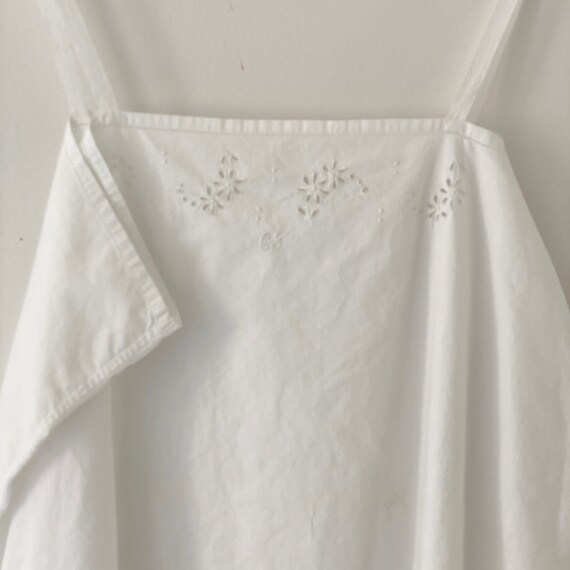 Vintage French Cotton Chemise CG Monogram Tunic F… - image 5