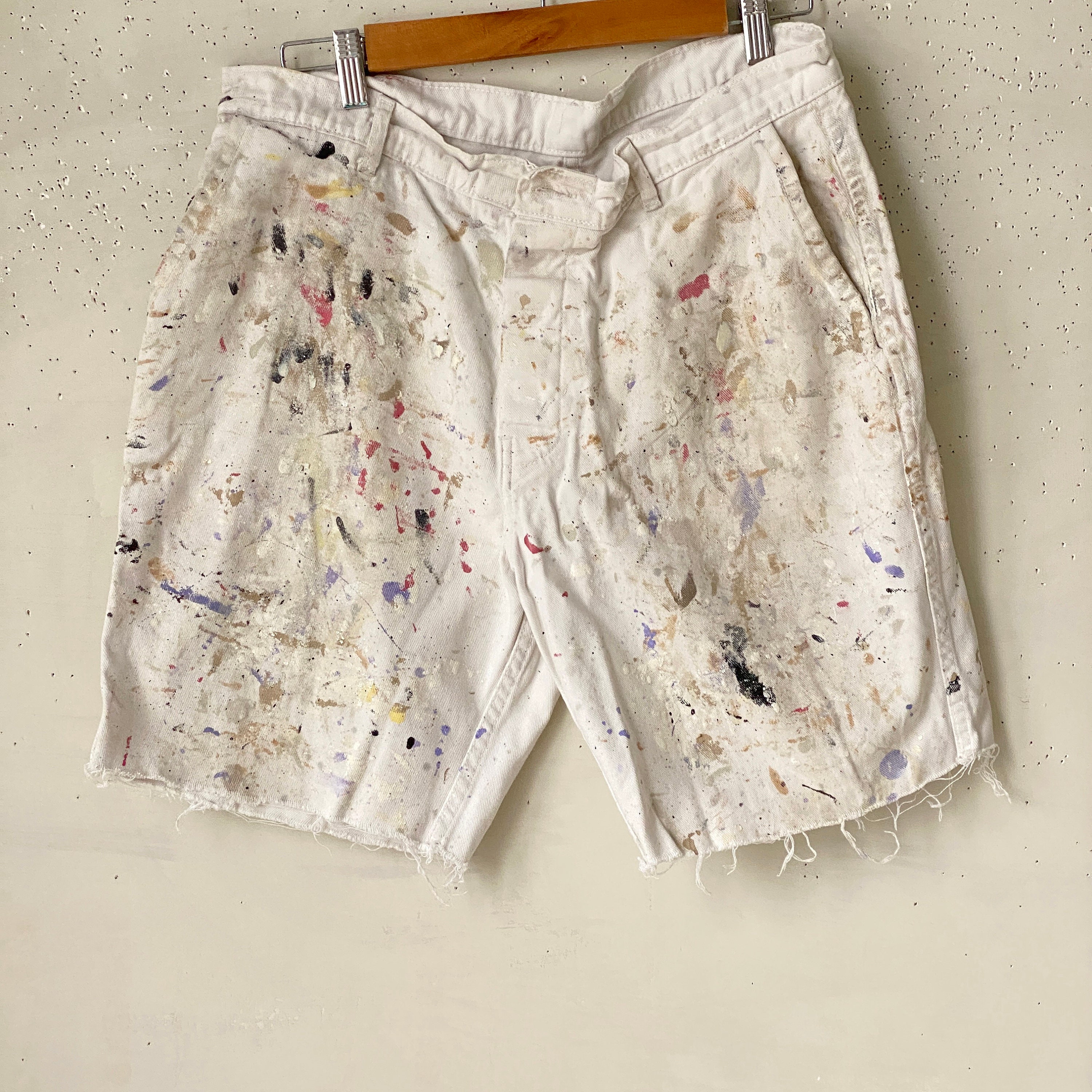 【KOOLOSET】Vintage Paint Washed Bermuda Denim Vintage Paint Washed Bermuda Denim (1color) - kooloset