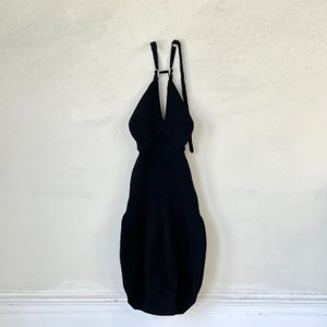 RARE France Vintage 1937 Neyret Paris Swimming suit machine knitted one-piece Historical textile swimwear eco-friendly