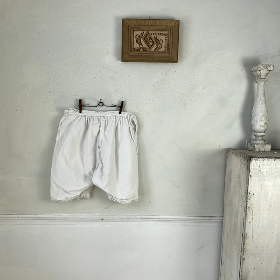 Antique French Bloomers late 1800s White Bloomers 