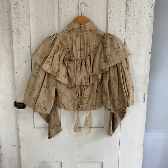 Victorian Silk French blouse boddice shirt lilac p
