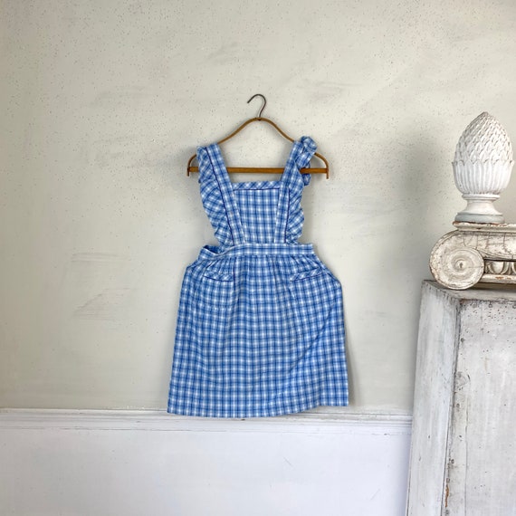 Vintage Pinny Pinafore  French house dress Vintag… - image 1