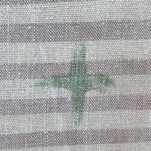 European antique hand woven hemp stripes striped French country Cottage chic cottagecore sack hack upholstery pillows The Textile Trunk