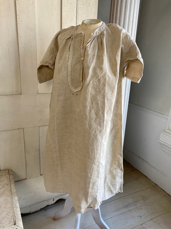 Washed Linen Tunic French Linen White Hemp and Co… - image 1