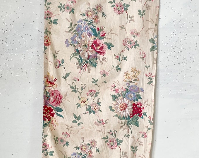 Antique Apron French Faded Blue Cotton Denim Workwear Textile