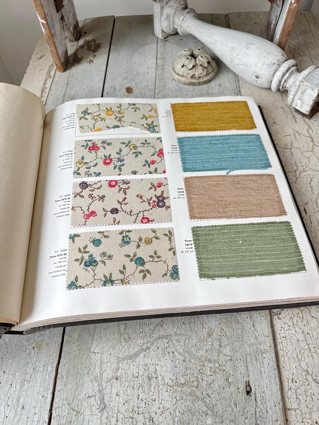 19x17 French Fabric Sample Book La Vieille Garde C1940s Nobilis