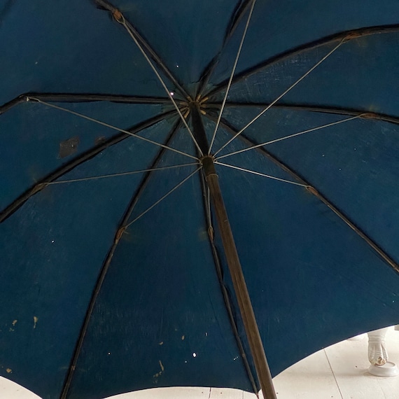 Antique ART Shepherd's Umbrella French Parasol In… - image 5