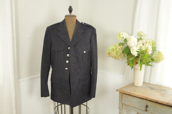 Police Jacket Vintage French Uniform work wear coa