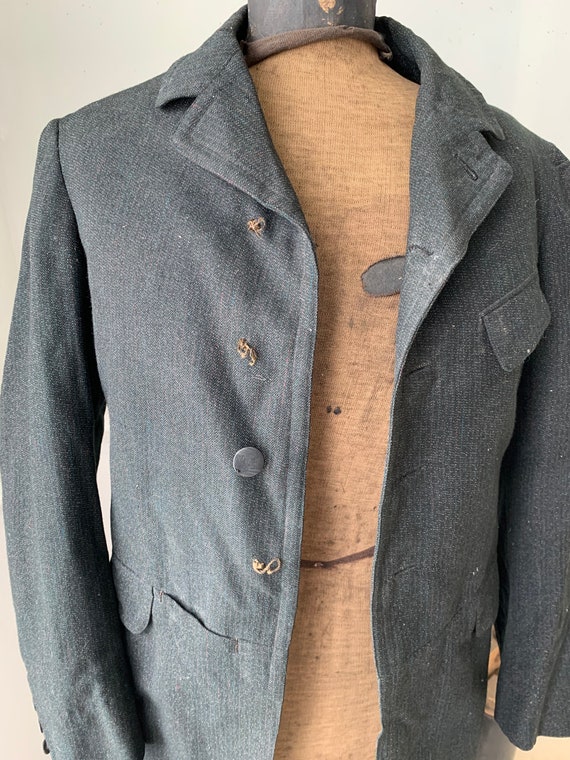 Vintage Tweed Jacket French Light Wool Coat Early… - image 3