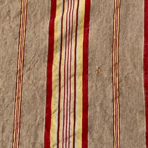 LINEN   French ticking for small projects sachets , pillows , patchwork etc. eco-friendly