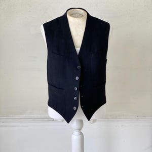 Vintage French Workwear Vest - Etsy