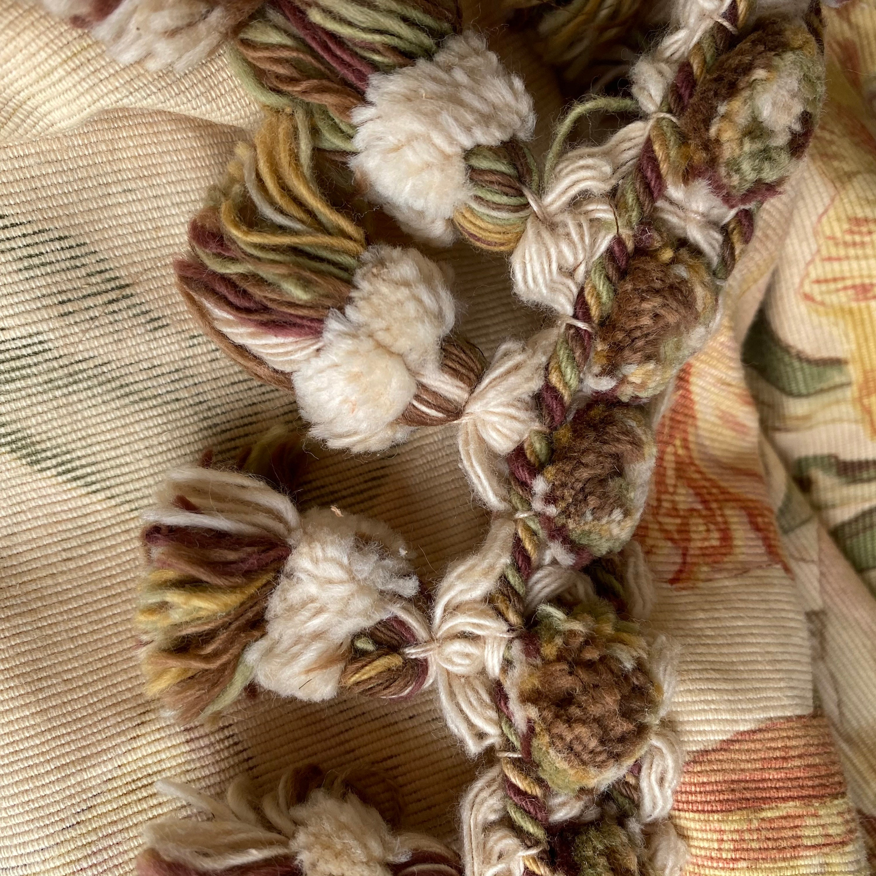 Festoon Bed Set Art Nouveau Faded Floral Fabric Antique French Etsy