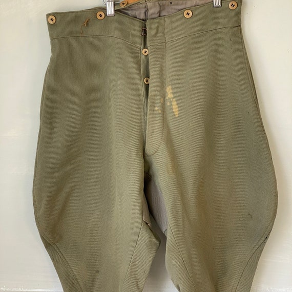 1920s Antique Vintage Riding Pants Jodhpurs Ribbe… - image 3