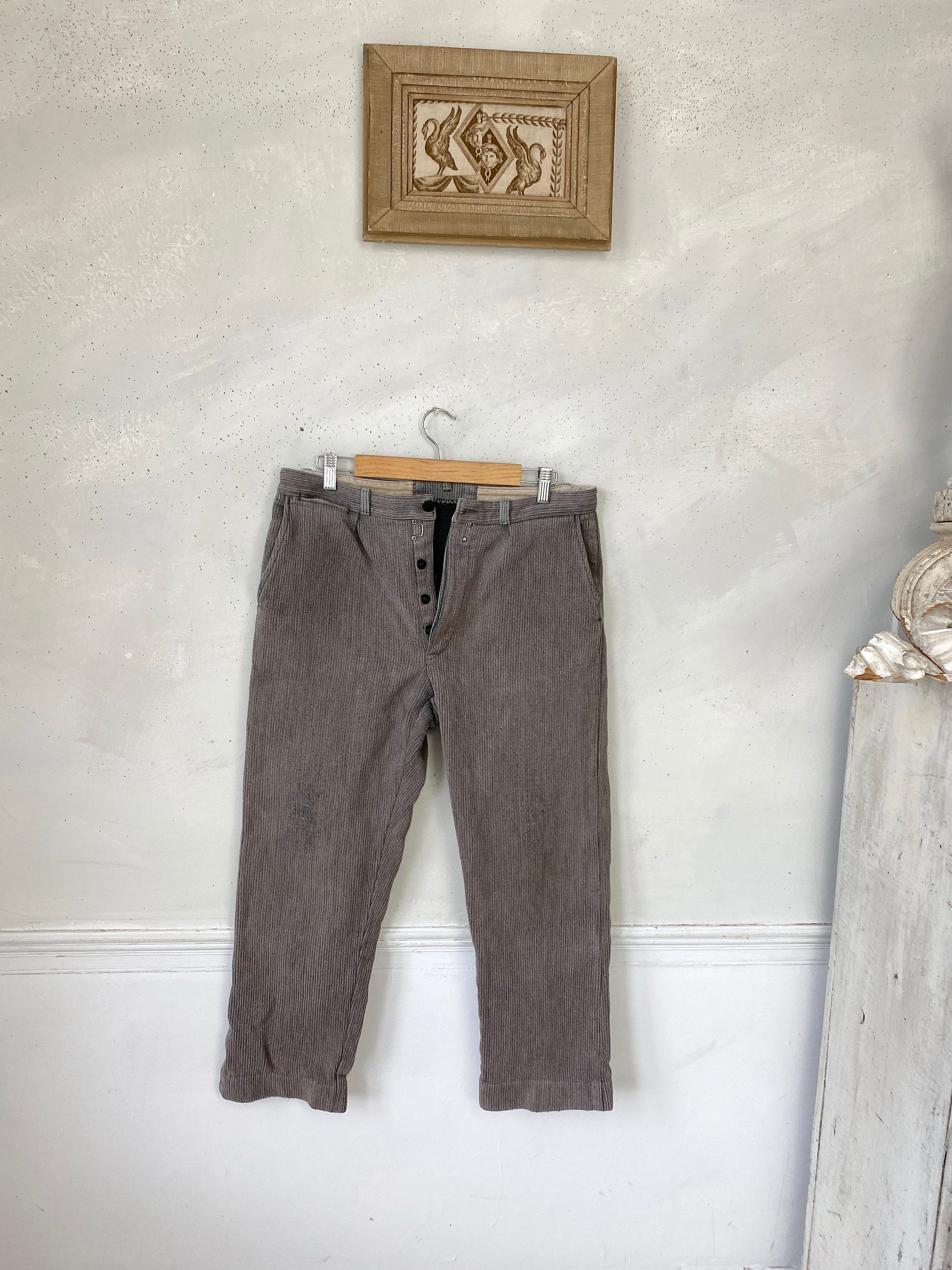 32 Inch Waist Vintage Work Pants French Workwear Trousers 32 Inch Waist Vintage Work Pants French Workwear Trousers