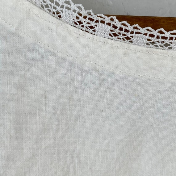 H Monogram Vintage Cotton Night Slip Lace Trimmed… - image 3