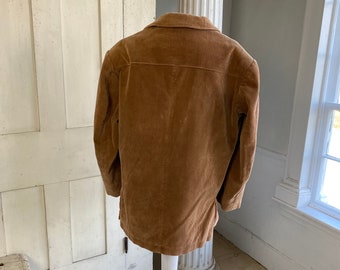 Vintage Corduroy Jacket French Hunting Workwear Khaki Brown 1900
