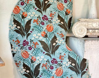 Blouse longue iviera Mousseline de coton à motif Toile de Jouy