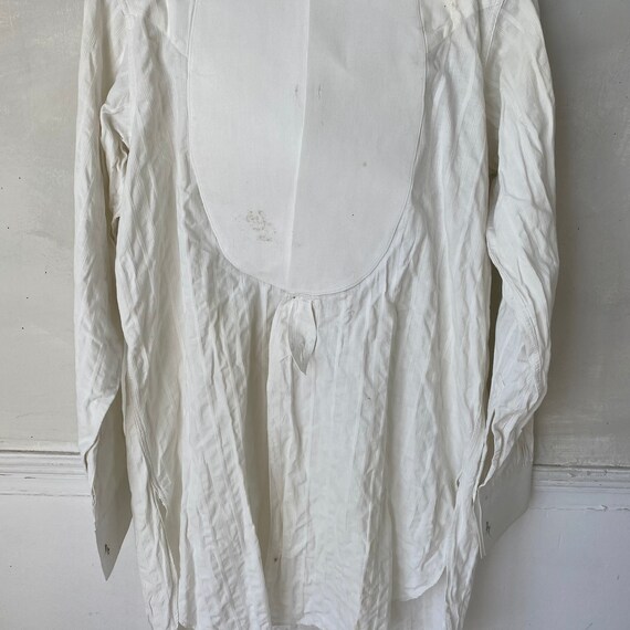 Stiff Front Cotton Piqué Shirt Boiled Shirt Men's… - image 7