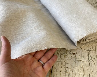 10.5 yard by 25 WIDE Plain Linen Grain sack Fabric Antique homespun hemp early sheeting clothing cloth Upholstery material eco-friendly