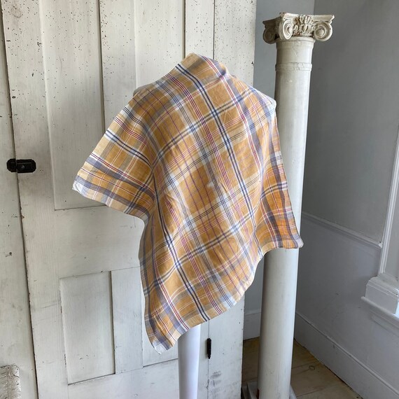 Bandana neckerchief Antique French Plaid Golden H