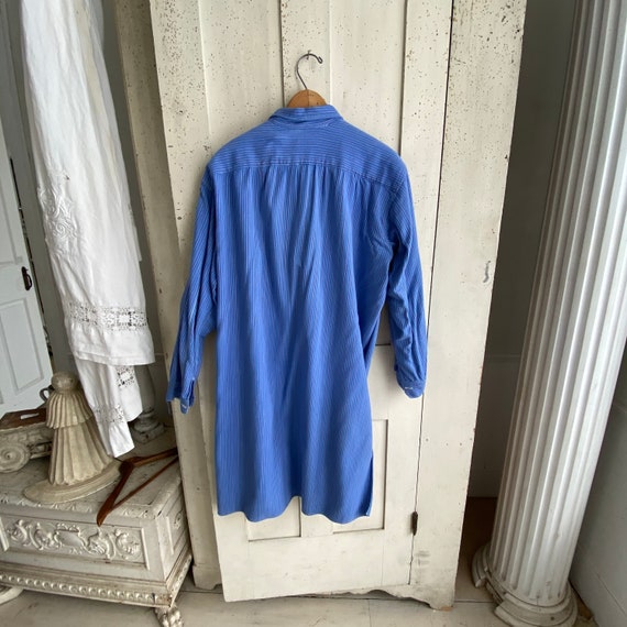 Blue plaid work wear WOOL LINED French Plaid shir… - image 3