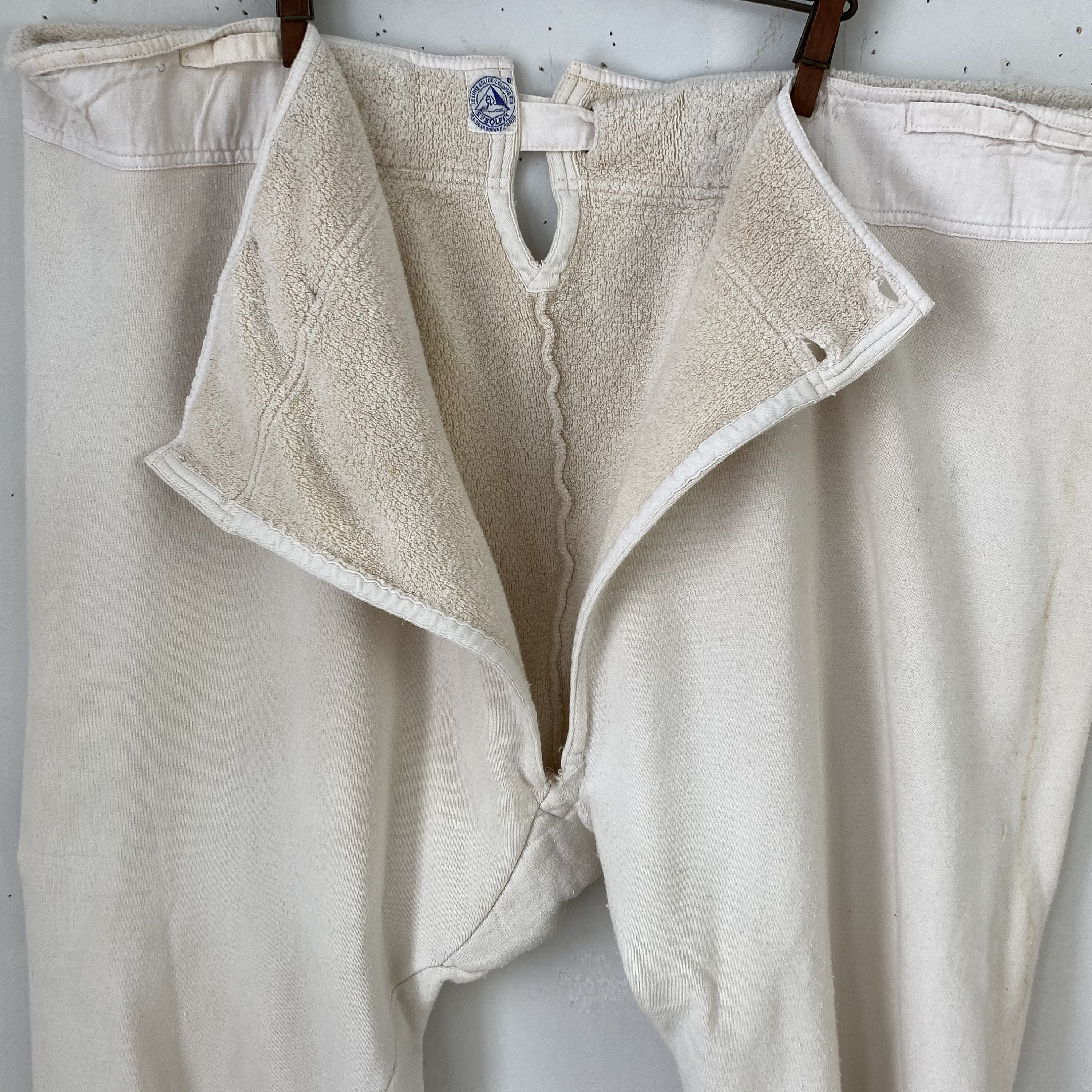 レッグウェア TOUJOURS 1950s French Wool Long Johns 1950's