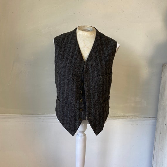 Men's Wool Blend Vest Workwear French work wear A… - image 2