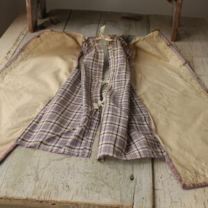 Vintage Vest French Theatrical Costume Purple Velvet & Plaid image 8