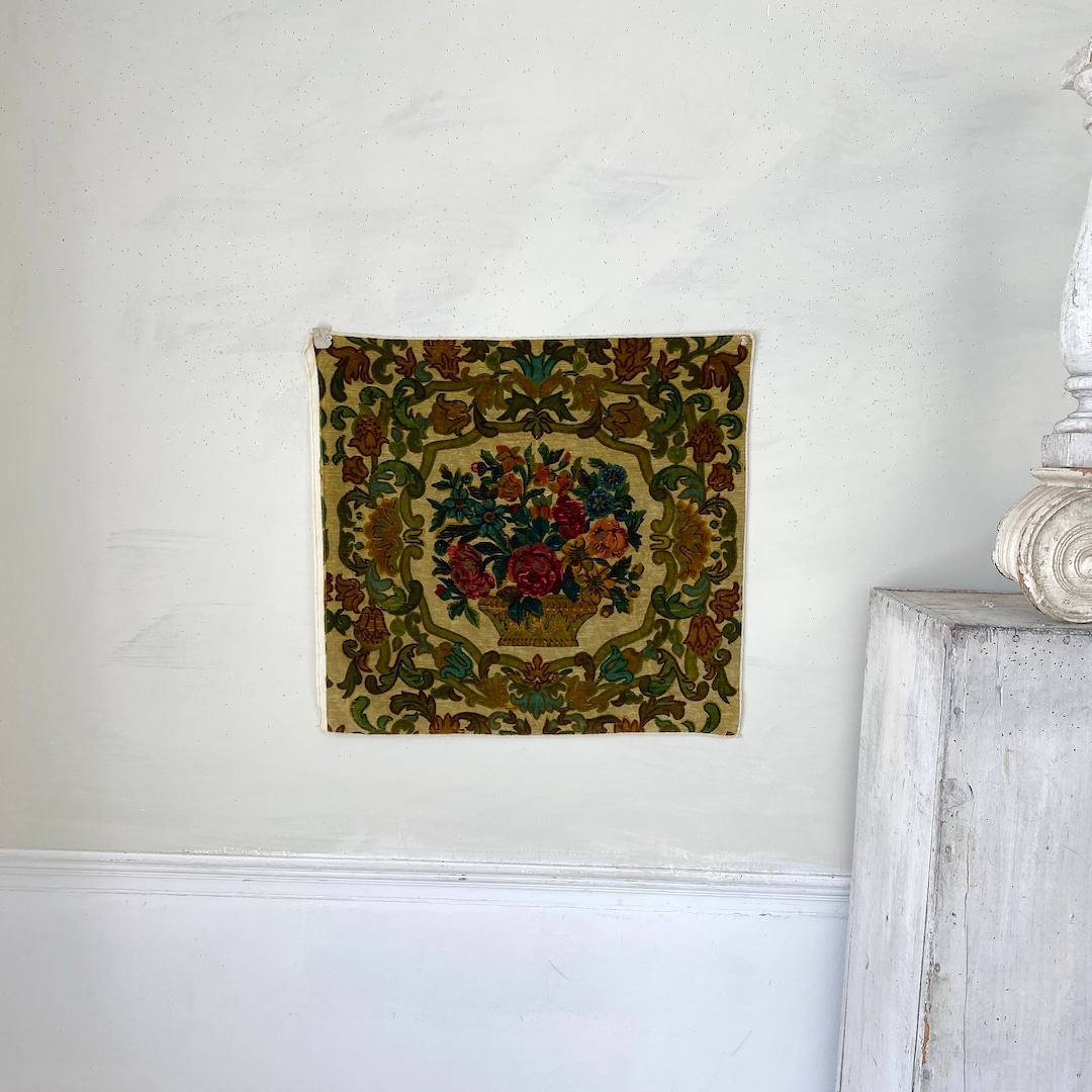 Silk Velvet Floral 1920 Art Deco Vintage Fabric the Textile Trunk Eco ...
