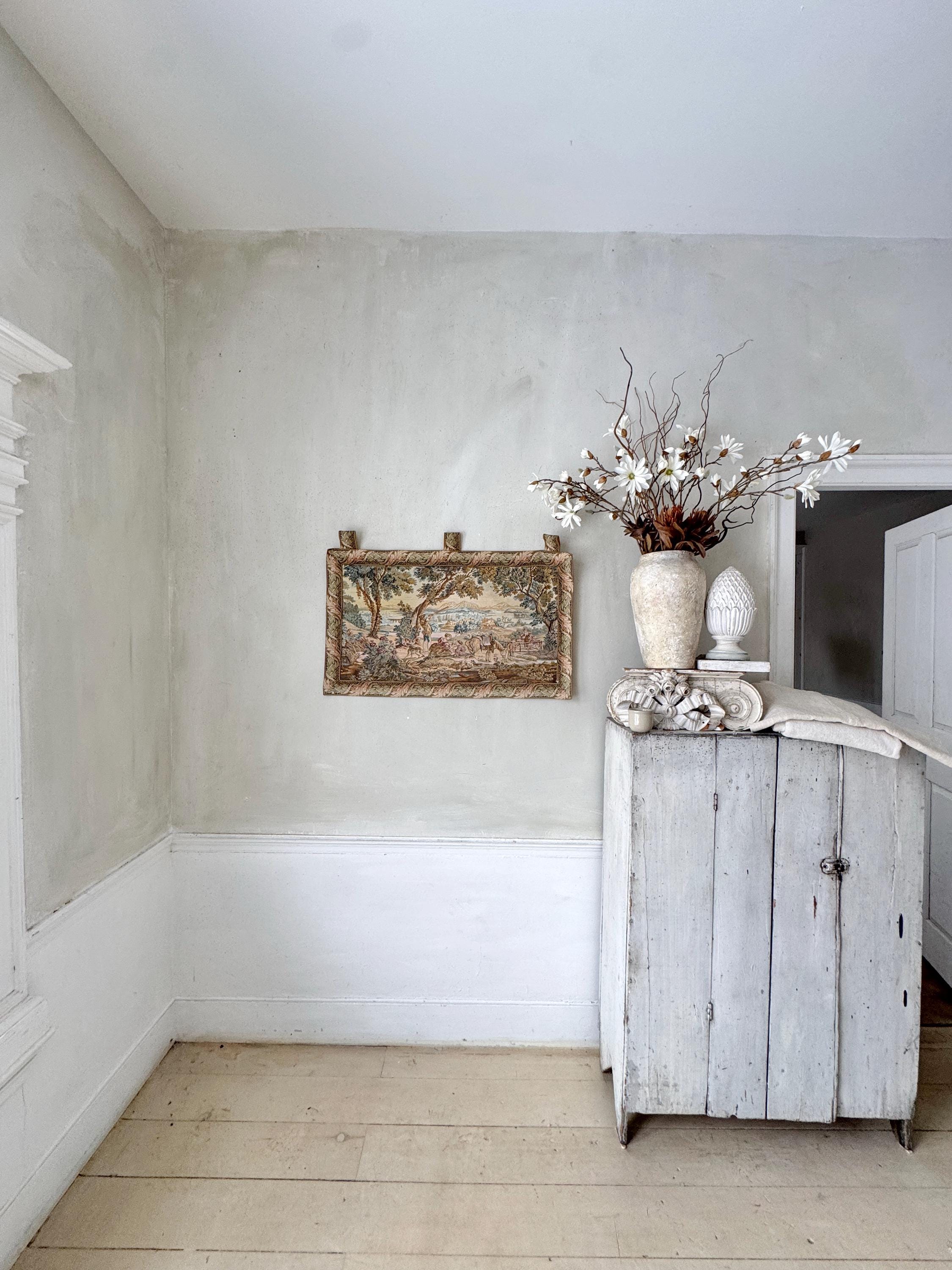 34x20 Small Vintage French Tapestry Printed Farmhouse Country Wall