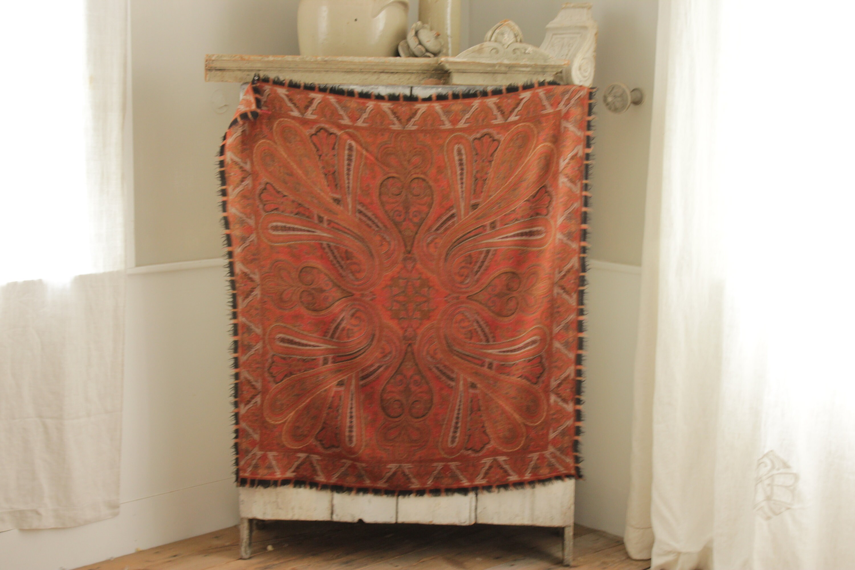 Vintage Ellen Tracy Cashmere Scarf With Paisley Swirling - Etsy Ireland