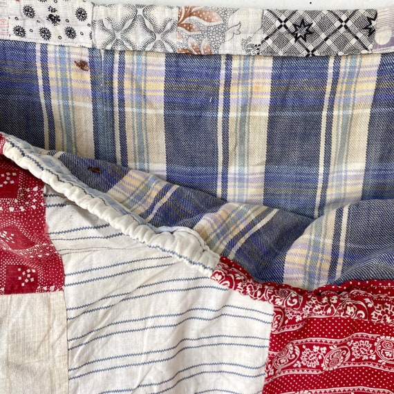 Patchwork Drawstring Bag Super Sweet  Bag Laundry… - image 2