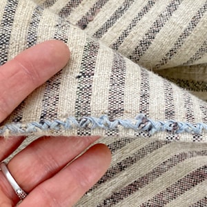 Grain sack Farmhouse rustic unique handmade natural hand woven linen French country Cottage chic cottagecore  Textile Trunk old wool